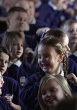 Pupils from Denbigh Community Primary School